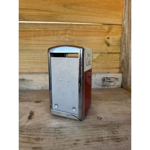 1992 Coca Cola Napkin Dispenser Have A Coke Napkin Holder Dispenser Metal - Picture 5 of 8